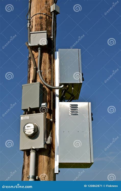 box on electric pole|electrical box for round pole.